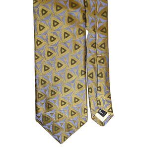 Vintage Robert Talbott Geometric Design 100% Silk Tie Made in USA